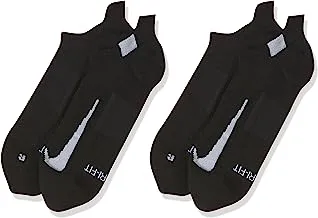 Nike unisex-adult Unisex Nike Multiplier Running No-show Socks (2 Pairs)