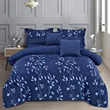 Ming Li Winter fur Comforter 6 Pieces Set, King Size, Multi Color, GZYGR-006