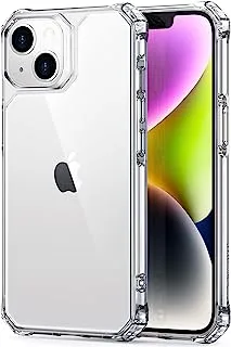 ESR for iPhone 13 Case/iPhone 14 Case, Military-Grade Protection, Shockproof Air-Guard Corners, Yellowing-Resistant Acrylic Back, Phone Case for iPhone 14/iPhone 13, Air Armor Case, Clear