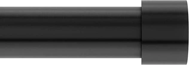 Umbra Cappa 1” Adjustable Curtain Rod for Windows – 120 to 180” Drapery Rod, Brushed Black