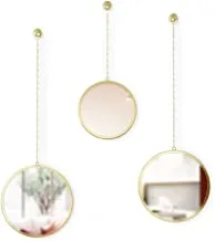 Umbra Dima Mirrors, Set Of 3, Trio Of Decorative Mirrors For Wall — Apartment Décor/Wall Art