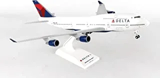 Daron Skymarks Delta 747-400 Airplane Model Building Kit with Gear, 1/200-Scale, SKR508