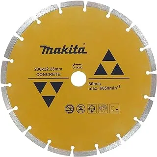 Makita D-44292 Segmented Diamond Wheel Blade, 230 mm x 7 mm x 22.23 mm Size