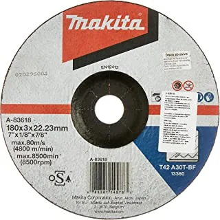 Makita A-83618 Cut-Off Wheel, 180 mm x 3 mm x 22 mm Size