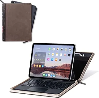 Twelve South BookBook Vol 2 Hardback Leather Cover with Pencil/Document/Cable Storage for iPad Pro + Apple Pencil, Cover, 11