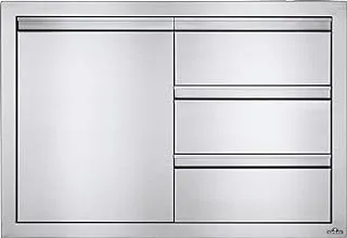 Napoleon BI-3624-1D3DR Stainless Steel Single Door & Triple Drawer Combo 36 x 24-Inch Size