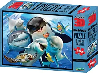 ZOOFY INTERNATIONAL LLC 3D Jigsaw Puzzle, Ocean Selfie