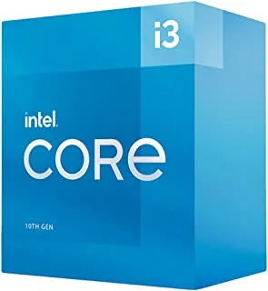 Intel Core i3-10100 Desktop Processor 4 Cores up to 4.3 GHz LGA1200 (Intel 400 Series Chipset) 65W, Model Number: BX8070110100