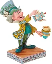 Enesco Disney Traditions by Jim Shore Alice in Wonderland Mad Hatter Figurine, 4.92 Inch, Multicolor