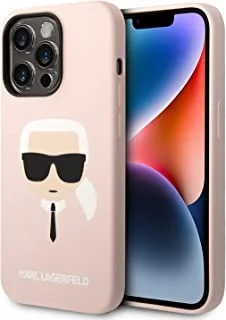 Karl Lagerfeld Magfit Silicone Karl's Head Hard Case Compatible With iPhone 14 Pro Max