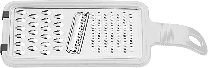 Tramontina Utilita Universal Grater with Stainless Steel Blade and ABS Handle with White Rubber Holder
