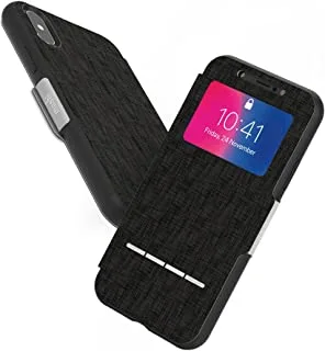 Moshi iPhone X Sense Cover - Black - Touch-Sensitive Front Cover