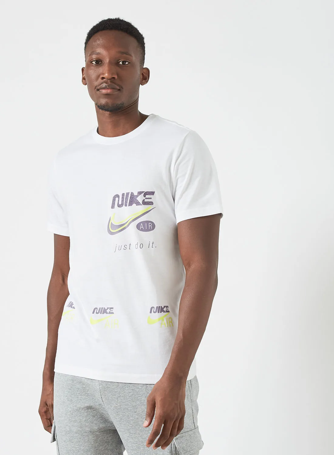 Nike NSW Multibrand Swoosh T-Shirt White