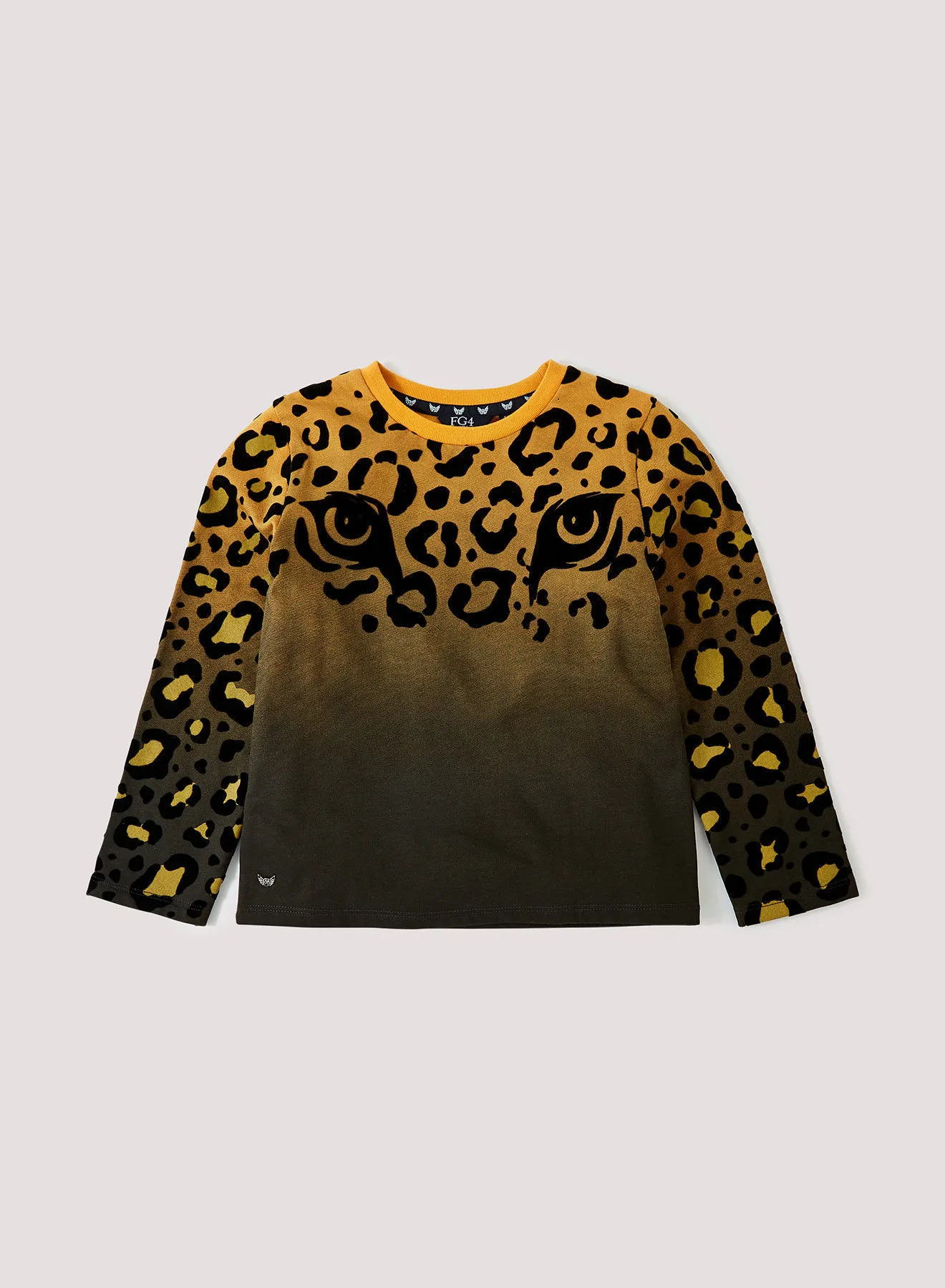FG4 Kids FG4 Lynx LS Tee with flocking and digital ombre print