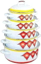 Al Saif Mixed Cookware Sets, 10 Pcs - 7641/10Gd, Multi Color, Mixed Material