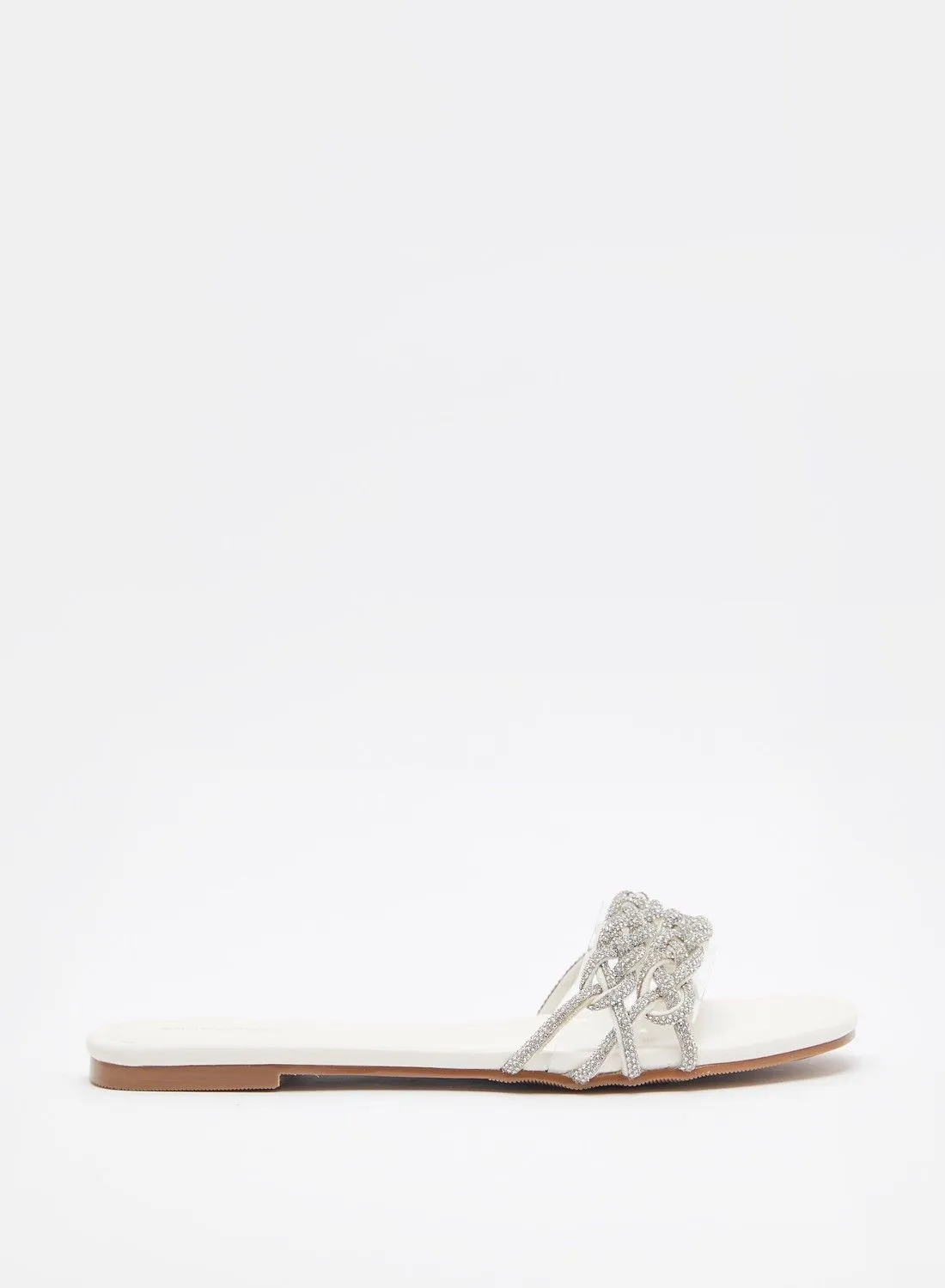 shoexpress Embellished Slip-On Slide Sandals