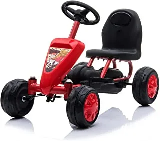 Amla care b003r pedal car for kids, red