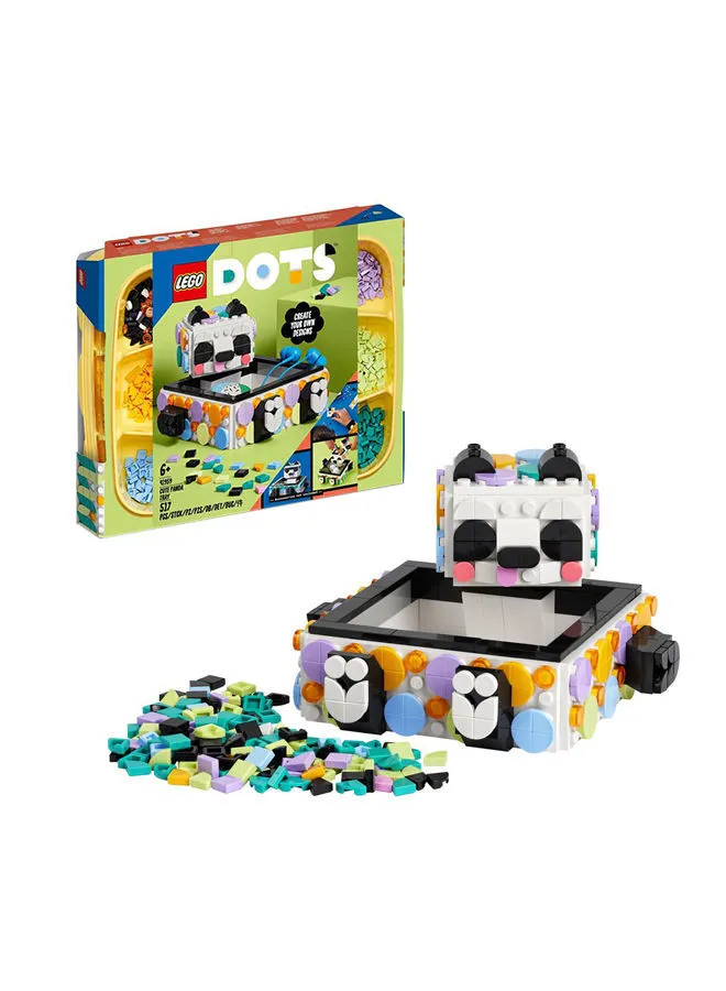LEGO 517 Pieces Lego Dots Cute Panda Tray 41959 Diy Craft Kit