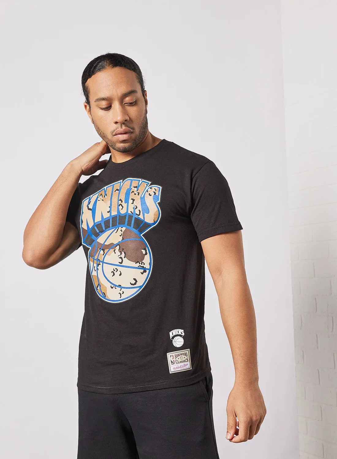 Mitchell & Ness Camo Reflective New York Knicks Short Sleeve T-Shirt