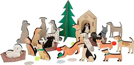Meri meri wooden dog advent calendar suitcase