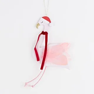 Meri Meri Jolly Flamingo Decoration Christmas Greeting Card (Pack of 1)