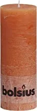 Bolsius Rustic Pillar Candle, 190 x 68 mm Size, Orange