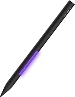 Adonit Note - قلم U (أسود) بإضاءة LED عالية الدقة لرفض الكف لنظام التشغيل iOS 12. 2 أو أحدث iPad Air 3rd Gen 4th iPad Mini 5th iPad 6 7 8th iPad Pro 3rd 4th Gen 11 & 12.9 بوصة