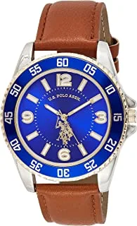 U.S. POLO ASSN. Men's Quartz Metal Casual Watch, Color:Brown USC50479