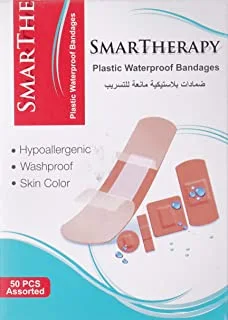 Smart Therapy Plastic Bandages, 50 Pieces