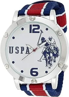 ACCUTIME U.S. Polo Assn. Mens Quartz Watch, Analog Display And Nylon Strap - USC57003
