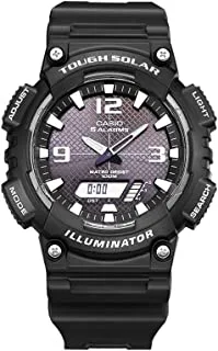 Casio Men's Tough Solar Analog-Digital Black Resin Watch, AQ-S810W-1A2V