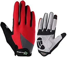 Rockbros S030-2R-S Cycling Gloves for Unisex, Small, Red