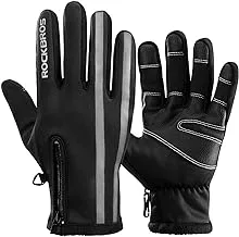 Rockbros S091-2BK-XXL Cycling Gloves for Unisex, 2X-Large, Black