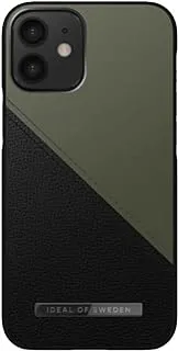 Ideal of Sweden Atelier Mobile Phone Case for iPhone 13 Pro Max, Onyx Black/Khaki