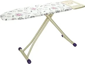 Royalford 116 x 41 cm Ironing Board with Steam Iron Rest, Heat Resistant, Contemporary Lightweight Iron Board with Adjustable Height and Lock System (Blue)