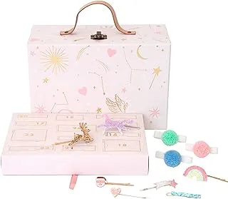 Meri Meri Hair Accessories Advent Calendar Suitcase, Pink