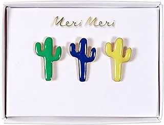 مجموعة شارة دبوس المينا Meri Meri Cactus (عبوة من 3 قطع)