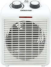 Geepas 2000W Adjustable Thermostat Fan Heater with 2 Heat Setting