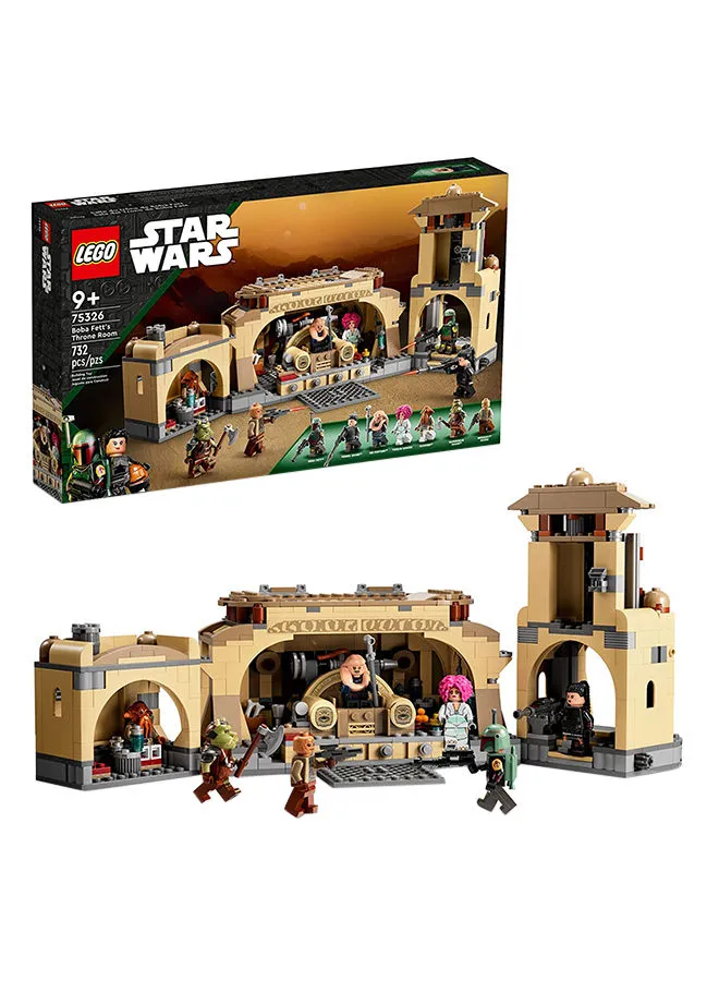 LEGO 75326 Star Wars Boba Fett'S Throne Room Building Kit 732 قطعة 9 + سنوات