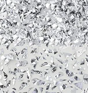 Silver sparkle foil shred confetti 1.5oz