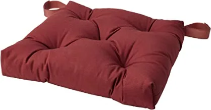 MALINDA Chair cushion, dark brown/red
