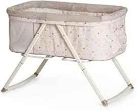 Hauck Dreamer Travel Bed, Multi Dots Sand - Pack of 1