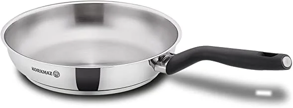 Korkmaz Nora Steel Pan, Chrome, 28 cm, A2996