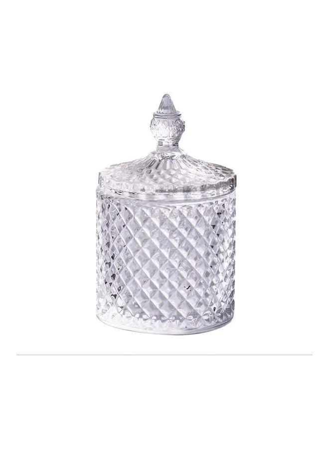 XiuWoo Crystal Candy Jar With Lid Clear