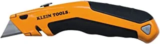 Klein Tools 44133 Heavy Duty Utility Knife, Retractable, Adjustable, with Wire Stripper, Klein-Kurve Handle