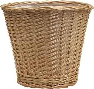 Household Essentials ML-2312 Medium Willow Waste Basket, Brown