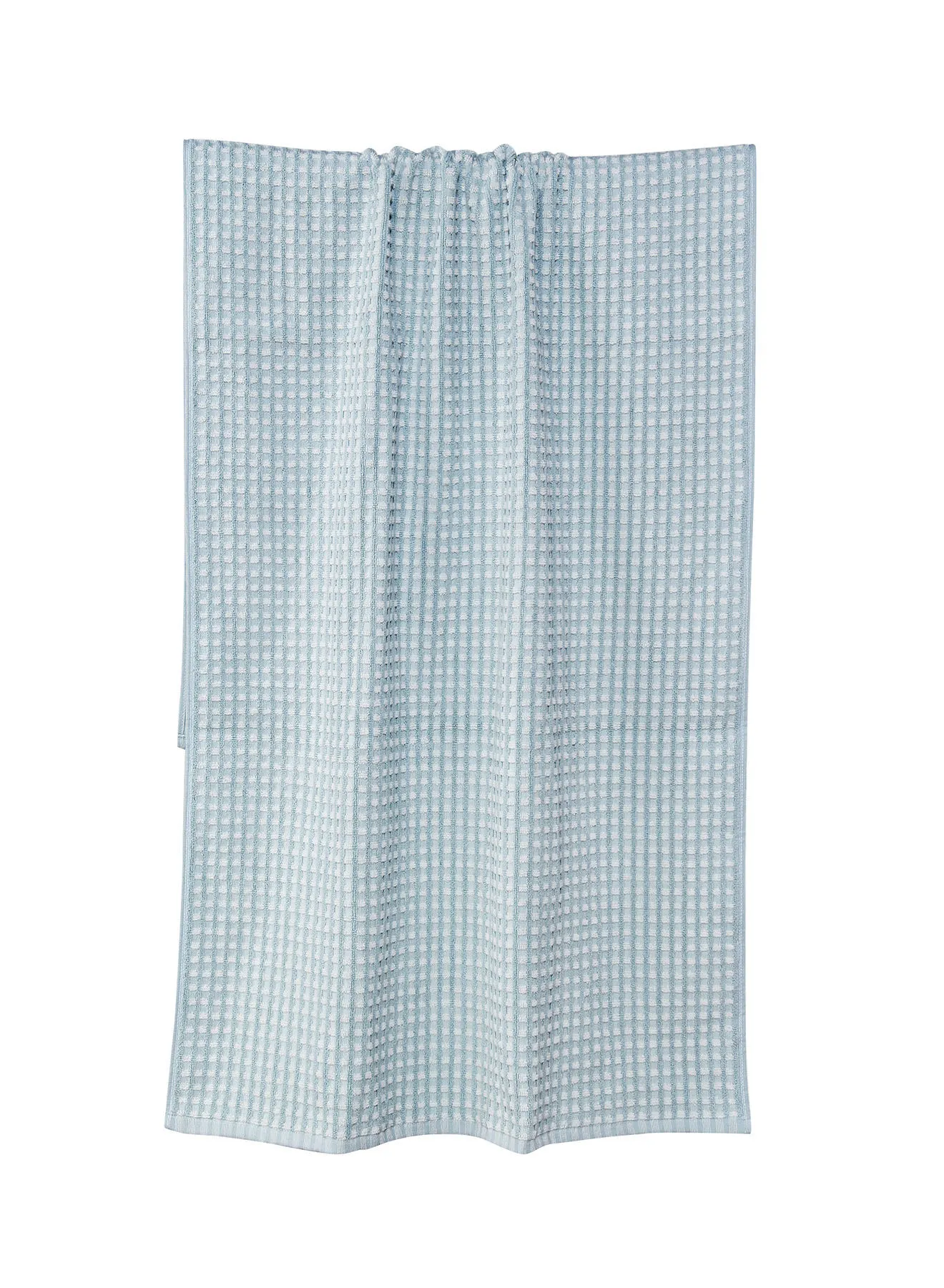 Hometown 6 Pack  Bathroom Towel Set - 500 GSM 100% Cotton Yarn Dyed Jacquard - Blue Color -Economical