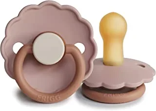 FRIGG Daisy Latex Baby Pacifier 6-18M 1-Pack Biscuit - Size 2