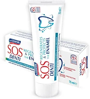 S.O.S Denti Regenerates and Protects The Enamel Toothpaste 75 ml, White