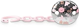 Suavinex Pacifier Clips/Holders, 0 Months, Pink